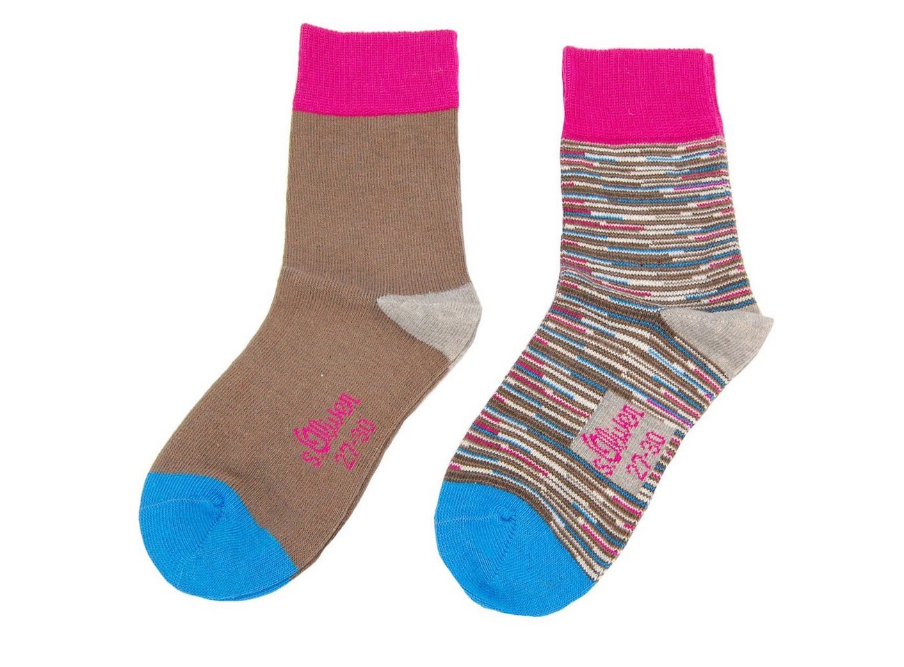 s.Oliver Langsocken S20213 (Set, 2-Paar, 2 Paar) Kinder Unisex Socken, Jungen & Mädchen mit Baumwolle, Kindersocken von s.Oliver