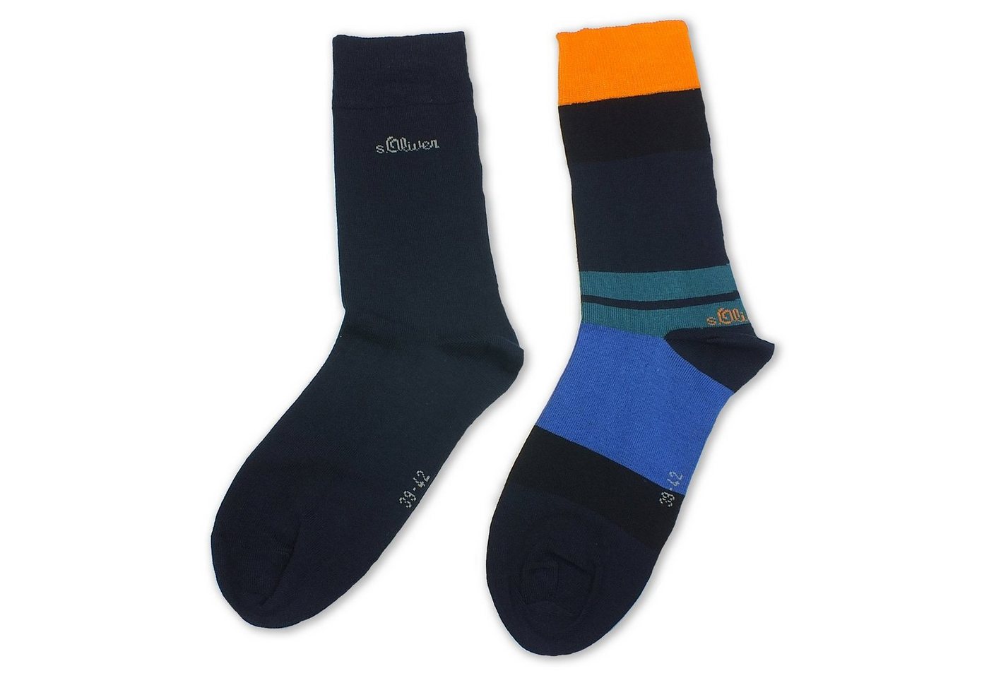 s.Oliver Langsocken S20242 (Packung, 2-Paar, 2 Paar) Herren Business Socken Baumwolle von s.Oliver