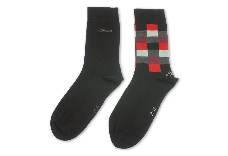 s.Oliver Langsocken S20244 (Packung, 2-Paar, 2 Paar) Herren Business Socken Baumwolle von s.Oliver