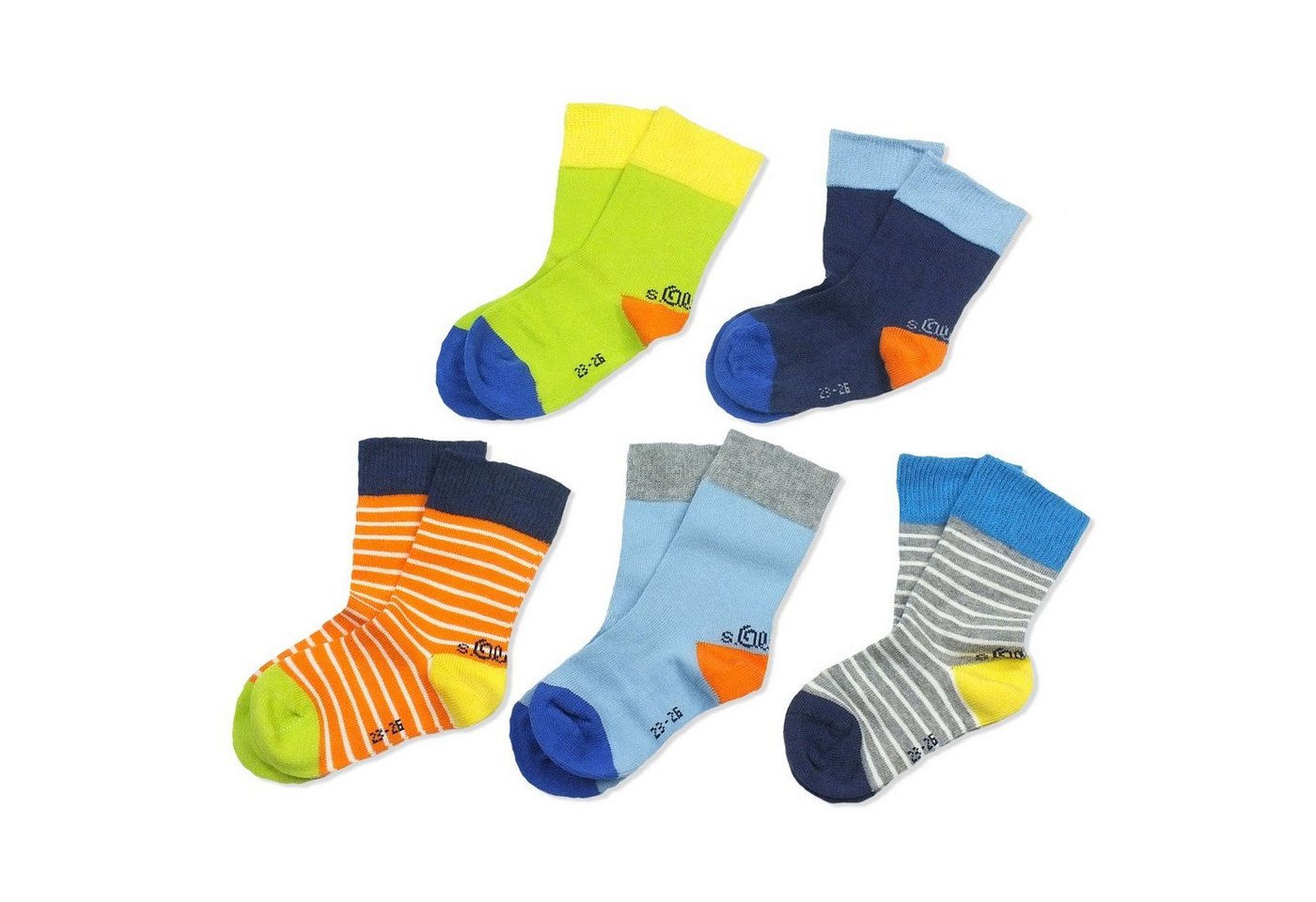 s.Oliver Langsocken S20293 (Packung, 5-Paar, 5 Paar) Kinder Socken, Jungen & Mädchen mit Baumwolle, Kindersocken von s.Oliver