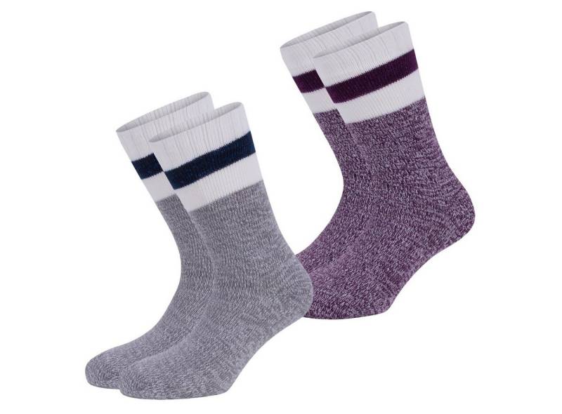 s.Oliver Langsocken Women Fashion Hygge Home-socks 2er Pack (2-Paar) mit angenehmem Tragekomfort von s.Oliver