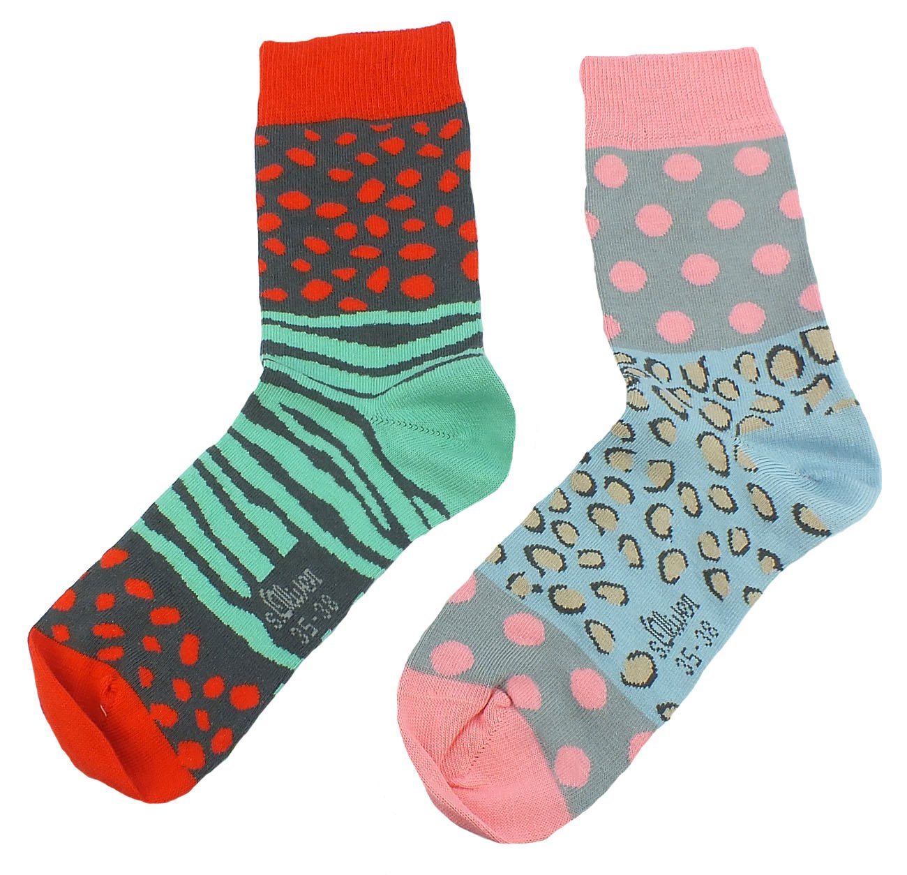 s.Oliver Langsocken s.Oliver Socks (Packung, 2-Paar, 2 Paar) Damen Unisex Herren Socken Freizeitsocken Baumwolle Muster von s.Oliver