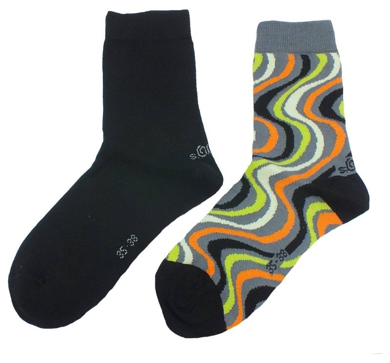 s.Oliver Langsocken s.Oliver Socks (Packung, 2-Paar, 2 Paar) Damen Unisex Herren Socken Freizeitsocken Baumwolle Muster von s.Oliver