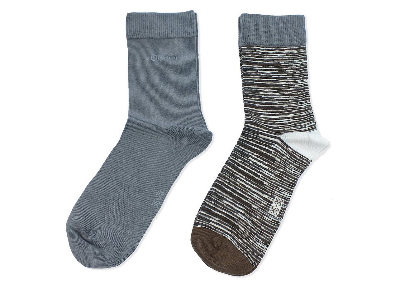 s.Oliver Langsocken s.Oliver Socks (Packung, 2-Paar, 2 Paar) Damen Unisex Herren Socken Freizeitsocken Baumwolle Ringel von s.Oliver