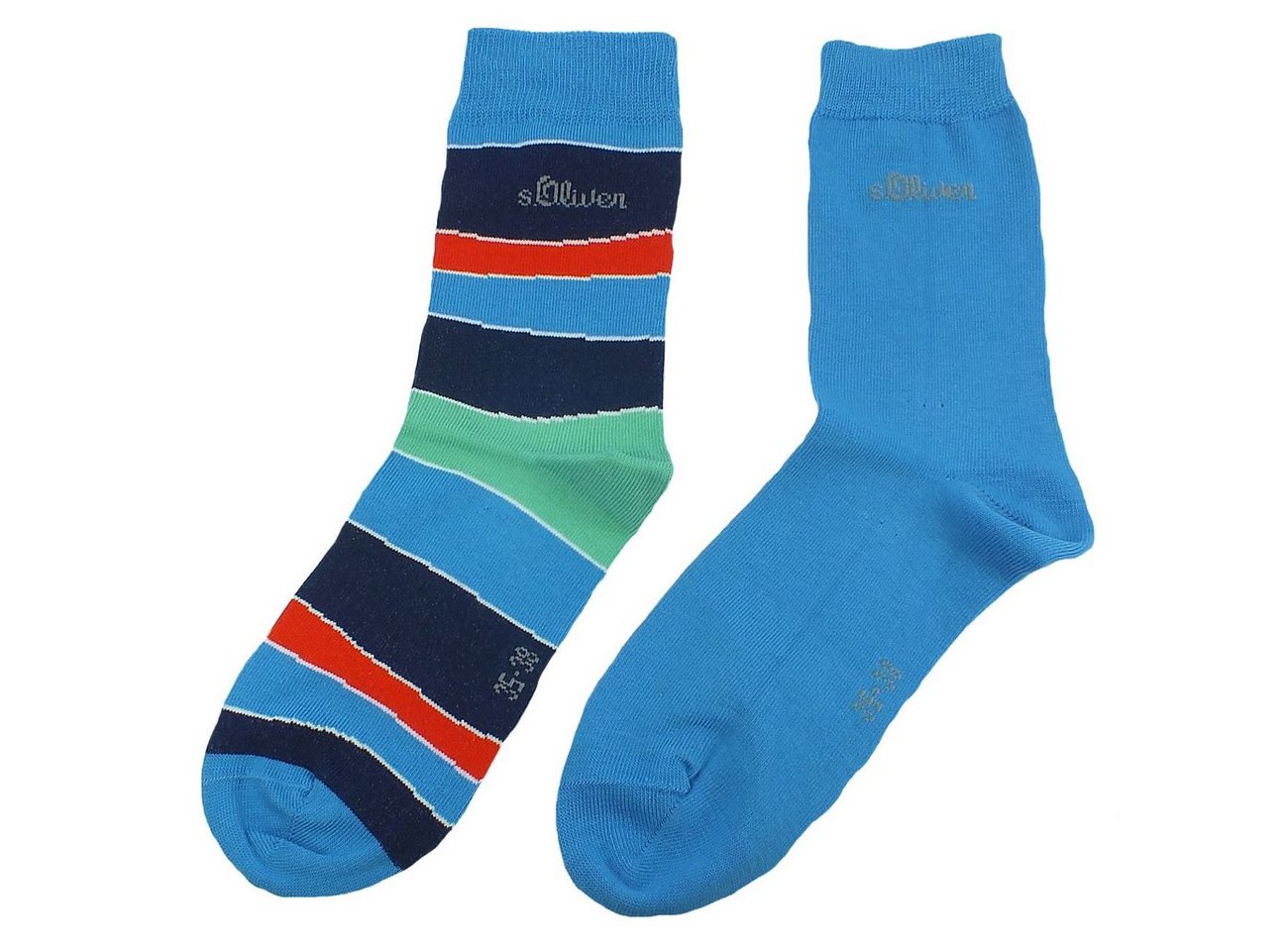 s.Oliver Langsocken s.Oliver Socks (Packung, 2-Paar, 2 Paar) Damen Unisex Herren Socken Freizeitsocken Baumwolle von s.Oliver