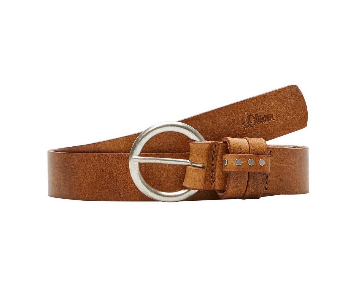 s.Oliver Ledergürtel Damen Leder Gürtel Belt Frauen Ledergürtel 2103442-8750 von s.Oliver