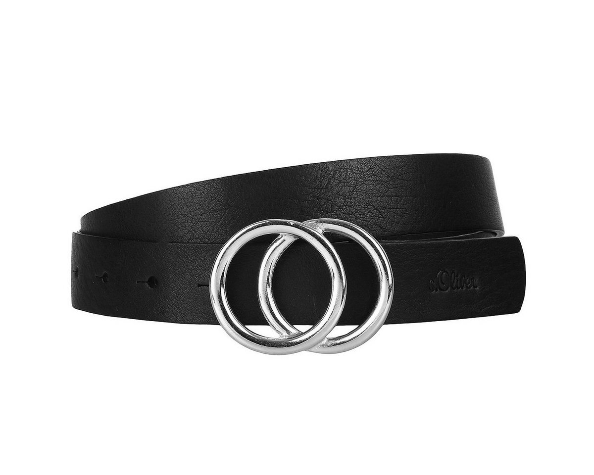 s.Oliver Ledergürtel Damen Leder Gürtel Belt Frauen Ledergürtel 38.899.95.3696-9999 von s.Oliver