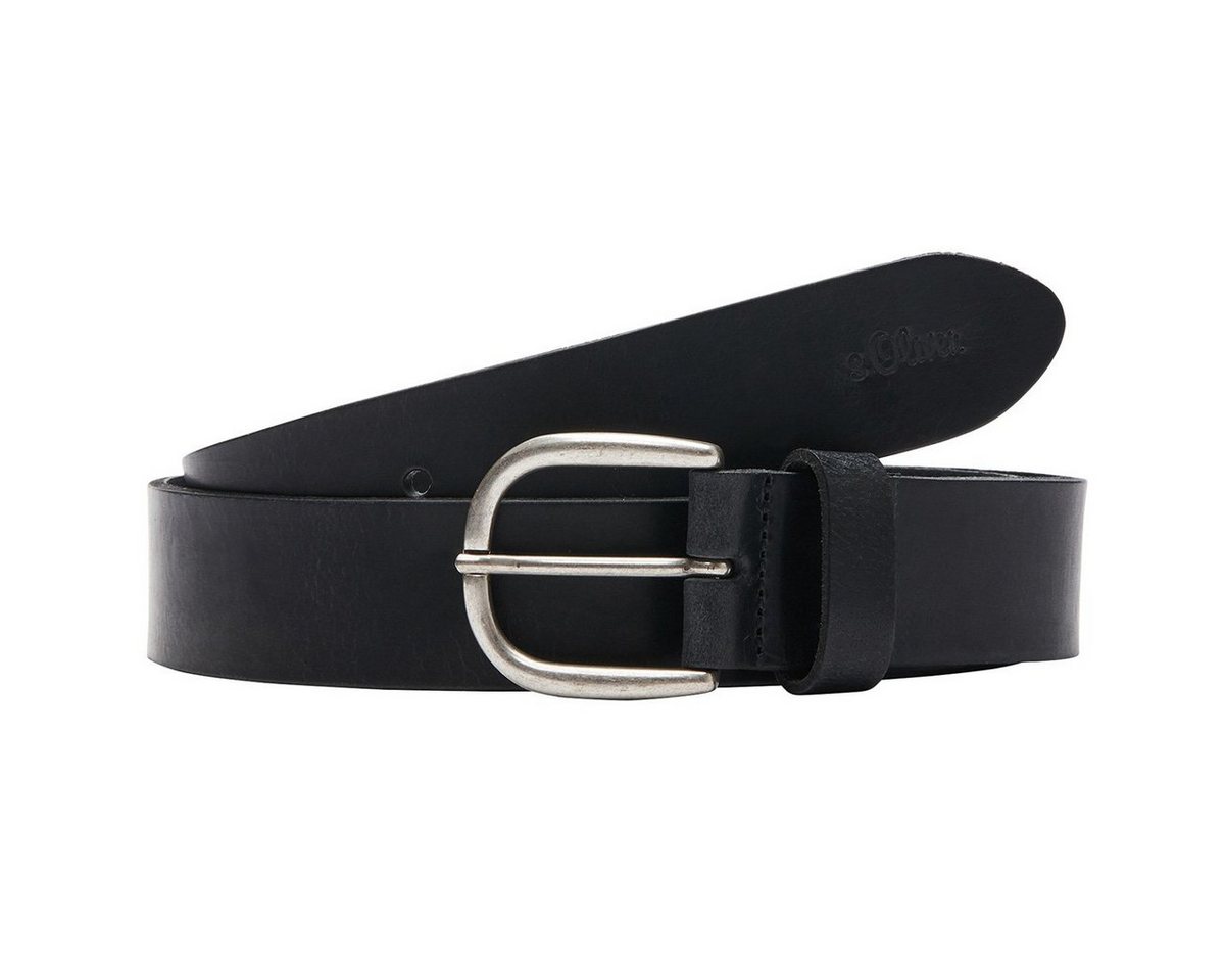 s.Oliver Ledergürtel Damen Leder Gürtel Belt Frauen Ledergürtel 38.899.95.5816-9999 von s.Oliver