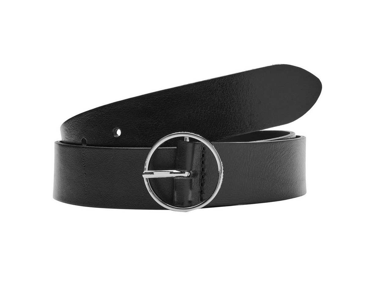 s.Oliver Ledergürtel Damen Leder Gürtel Belt Frauen Ledergürtel schwarz 2103456-9999 von s.Oliver