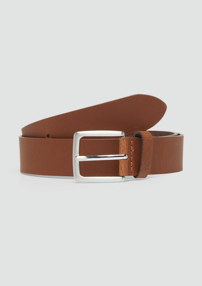 s.Oliver Ledergürtel Taillengürtel Hochwertiger Gürtel aus Leder mit Dornschließe von s.Oliver