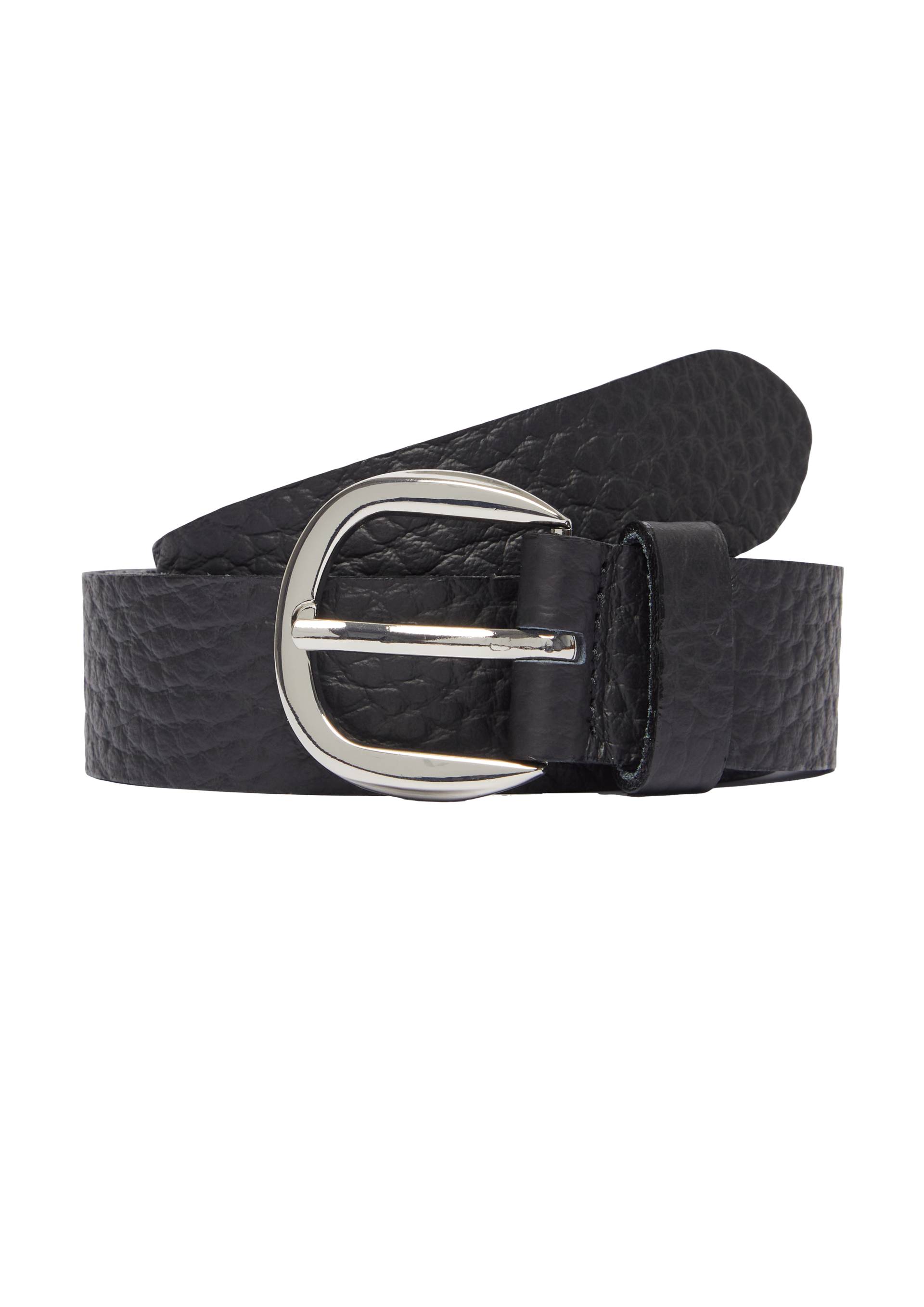 s.Oliver - Ledergürtel mit Knoten-Detail, Damen, schwarz von s.Oliver