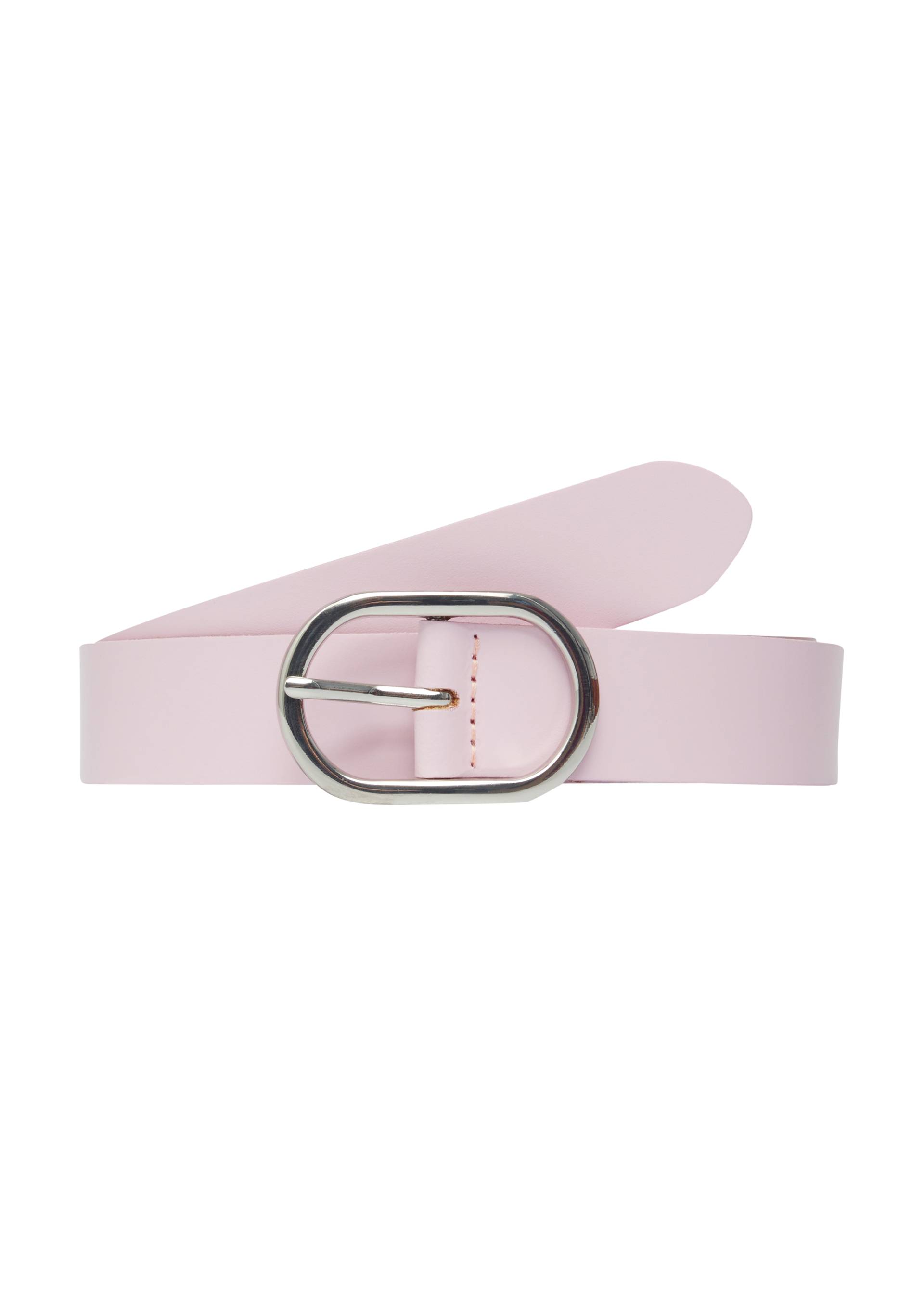 s.Oliver - Ledergürtel mit ovaler Schließe, Damen, Rosa von s.Oliver