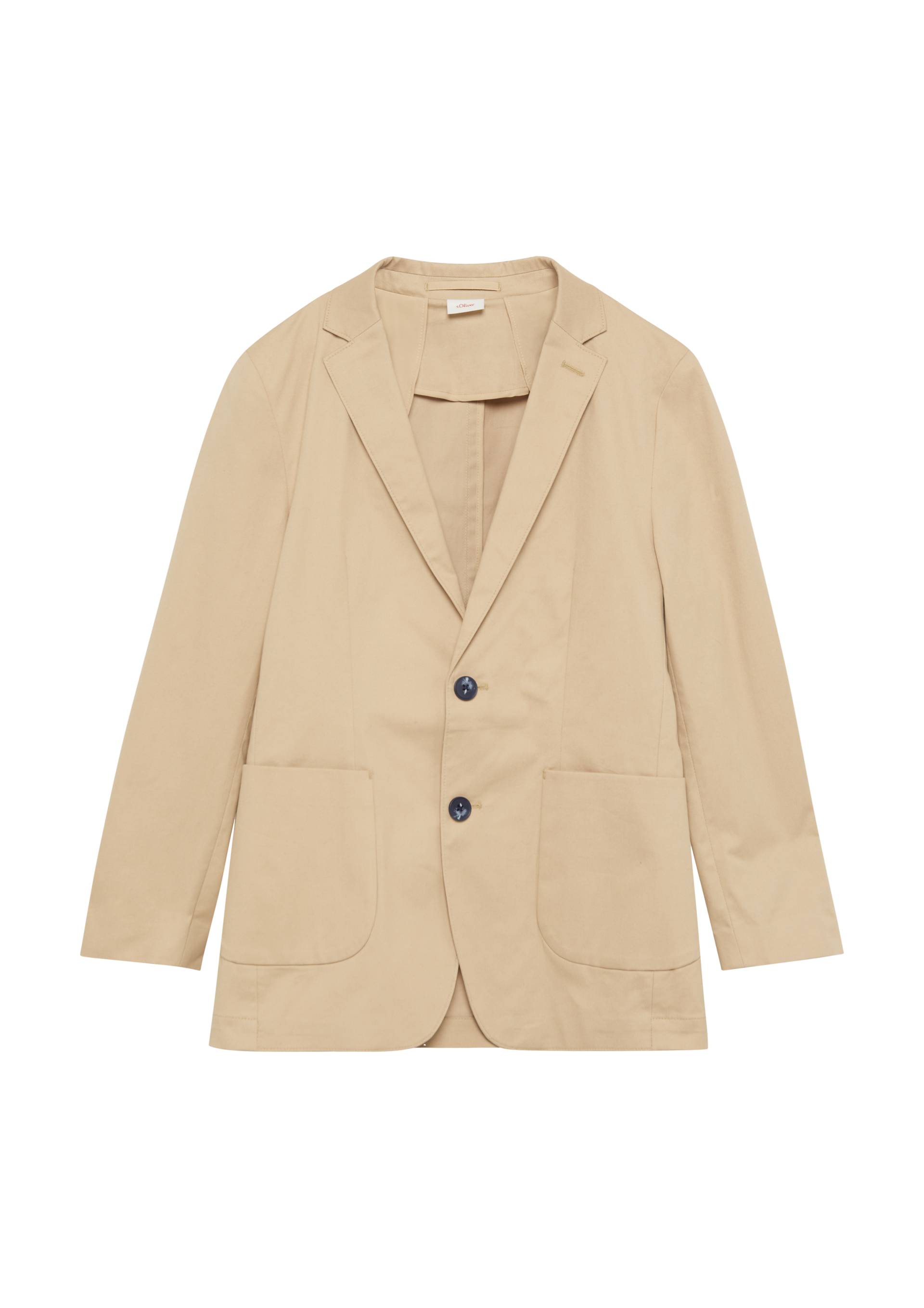 s.Oliver - Legeres Sakko mit Kontrast-Knöpfen, Jungen, Beige von s.Oliver