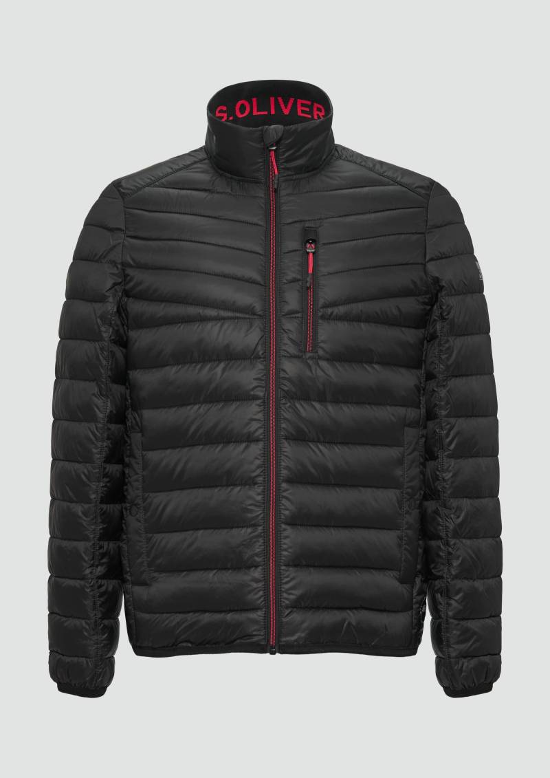 s.Oliver - Leicht wattierte Steppjacke aus recyceltem Polyester | 360° Circular Vision, Herren, schwarz von s.Oliver