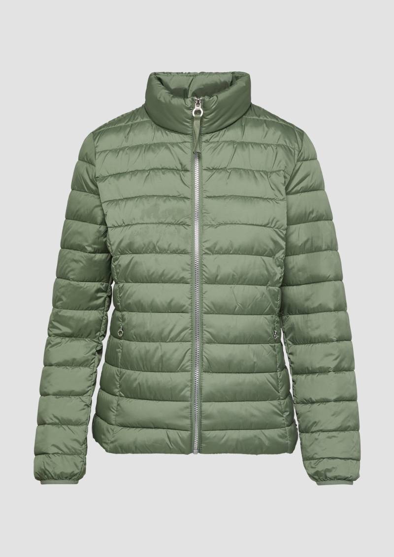 s.Oliver - Leichte Jacke mit Steppung und Stehkragen, Damen, Grün von s.Oliver