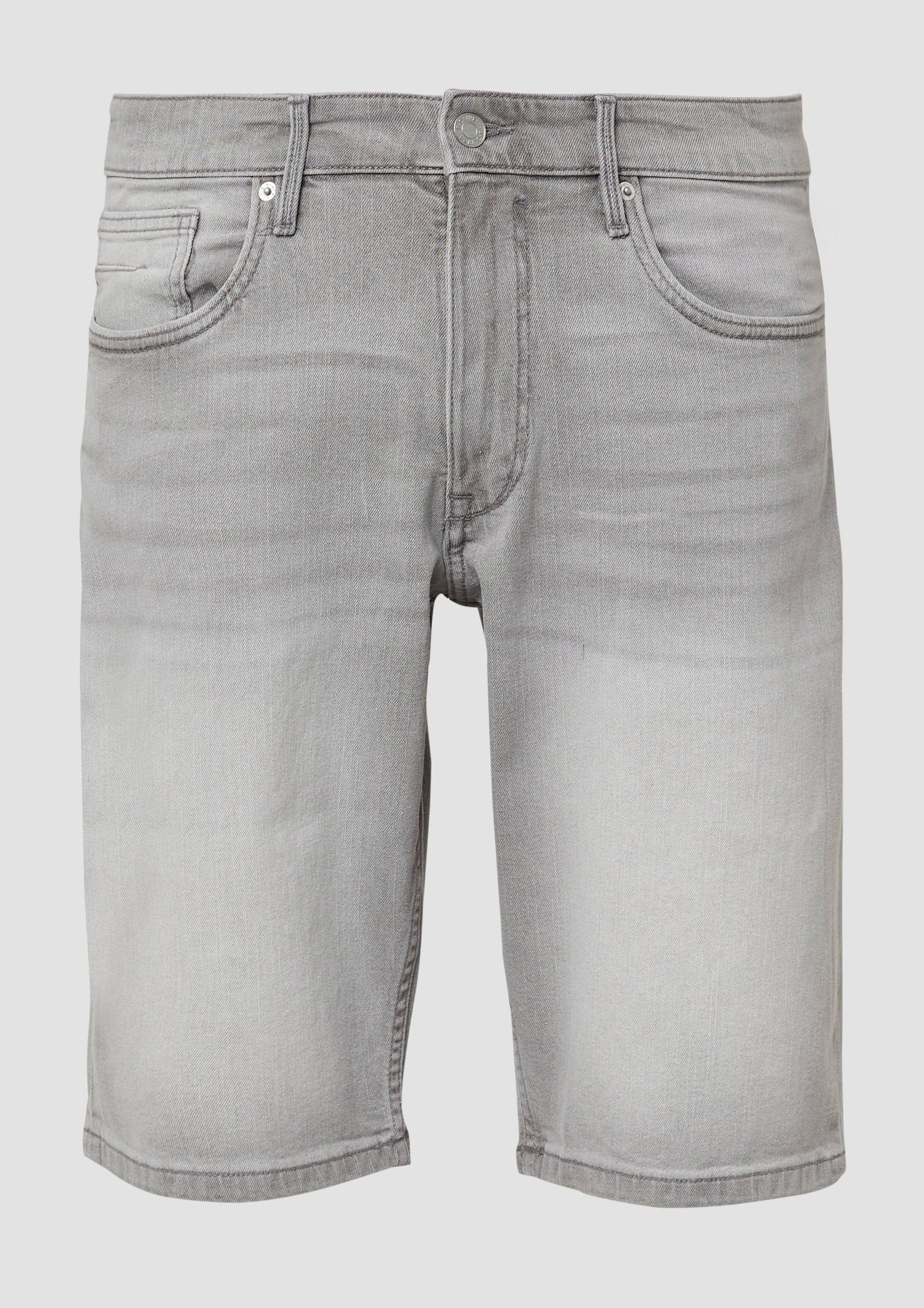 s.Oliver - Leichte Jeans-Bermuda / Regular Fit / Mid Rise, Herren, grau von s.Oliver