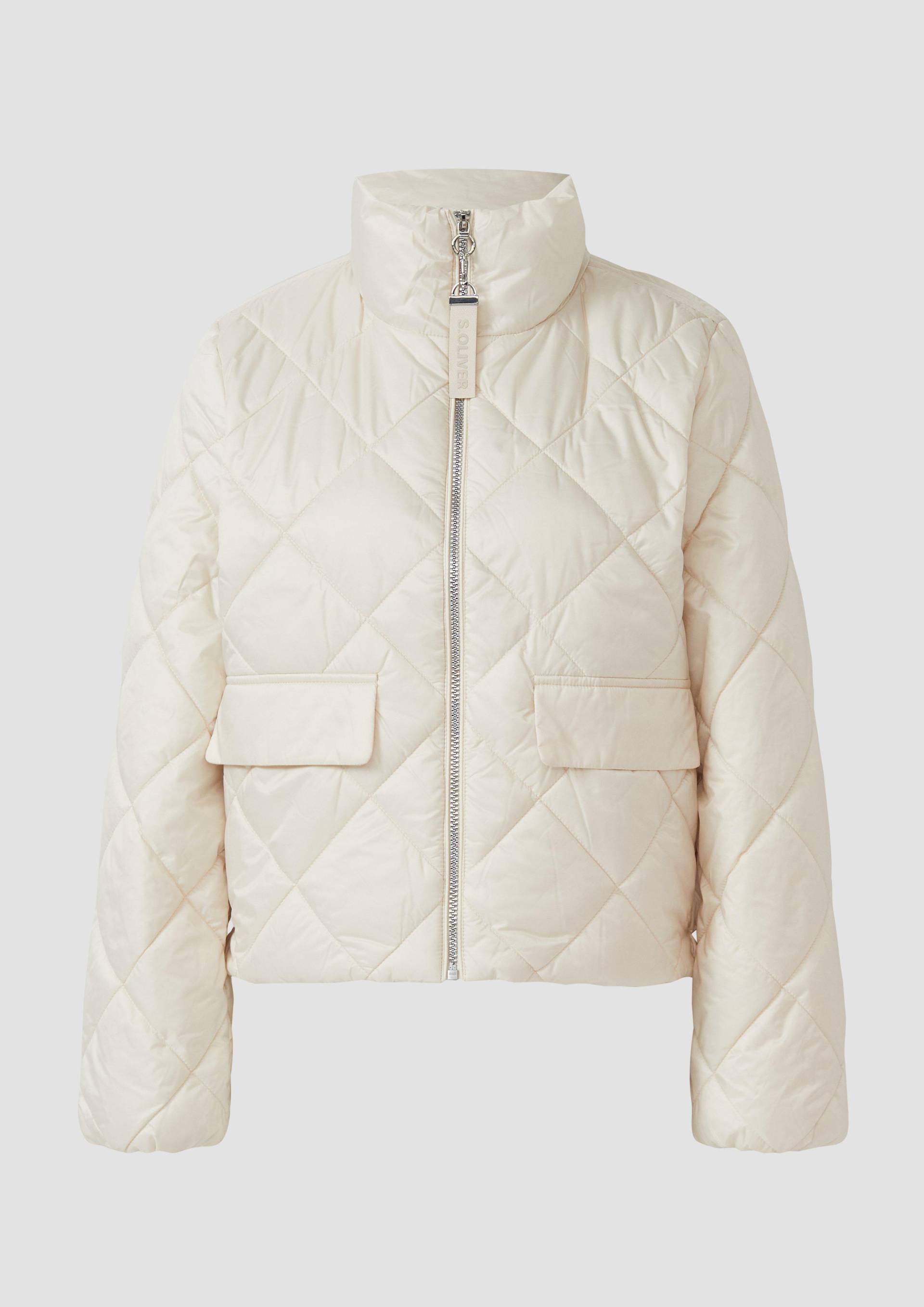 s.Oliver - Leichte Steppjacke mit Stehkragen, Damen, Beige von s.Oliver