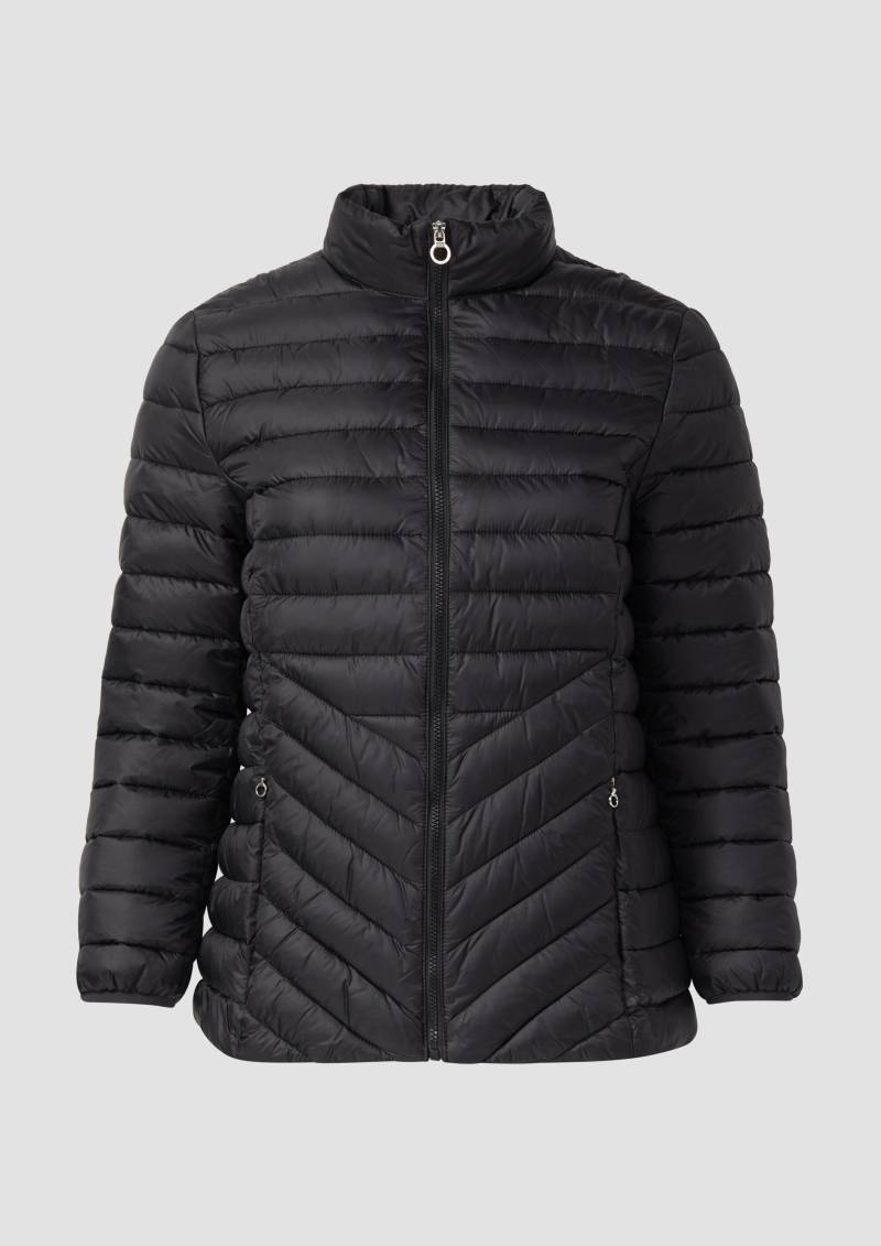 s.Oliver - Leichte Steppjacke mit Stehkragen, Damen, schwarz von s.Oliver