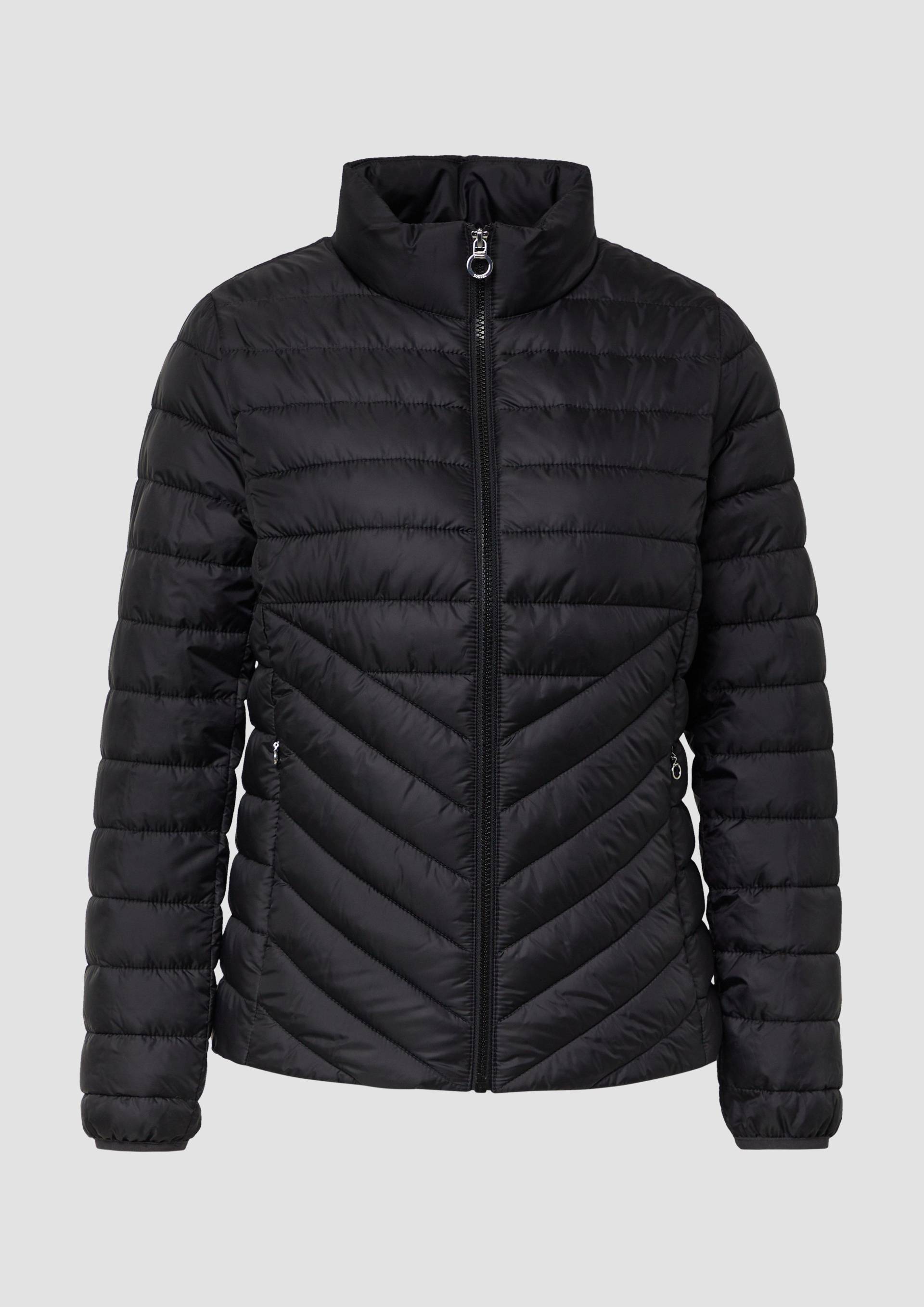 s.Oliver - Packbare leichte Steppjacke mit Stehkragen, Damen, schwarz von s.Oliver