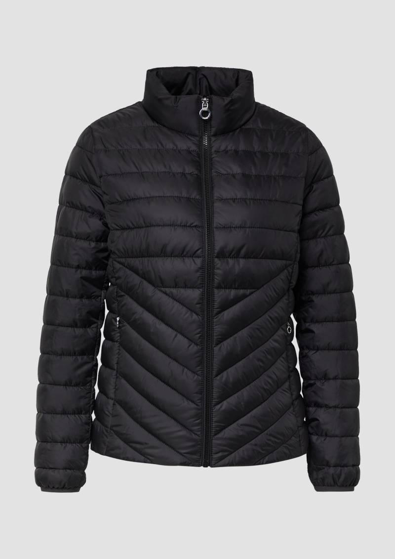 s.Oliver - Packbare leichte Steppjacke mit Stehkragen, Damen, schwarz von s.Oliver