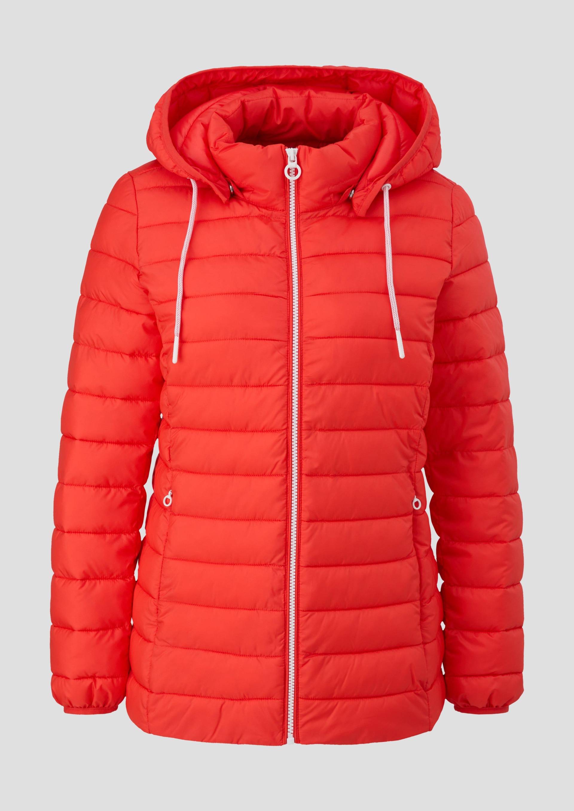 s.Oliver - Leichte Steppjacke mit abnehmbarer Kapuze, Damen, Orange von s.Oliver