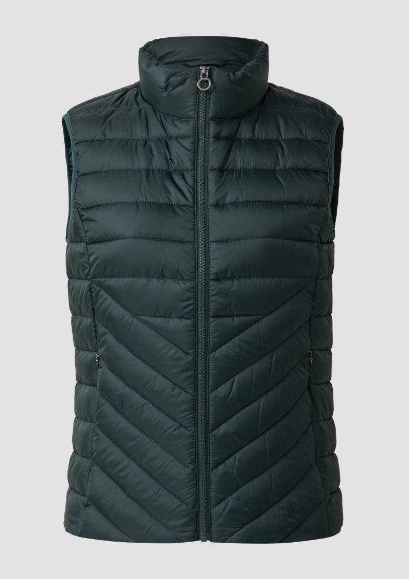 s.Oliver - Packbare leichte Steppweste mit Stehkragen, Damen, Blau von s.Oliver