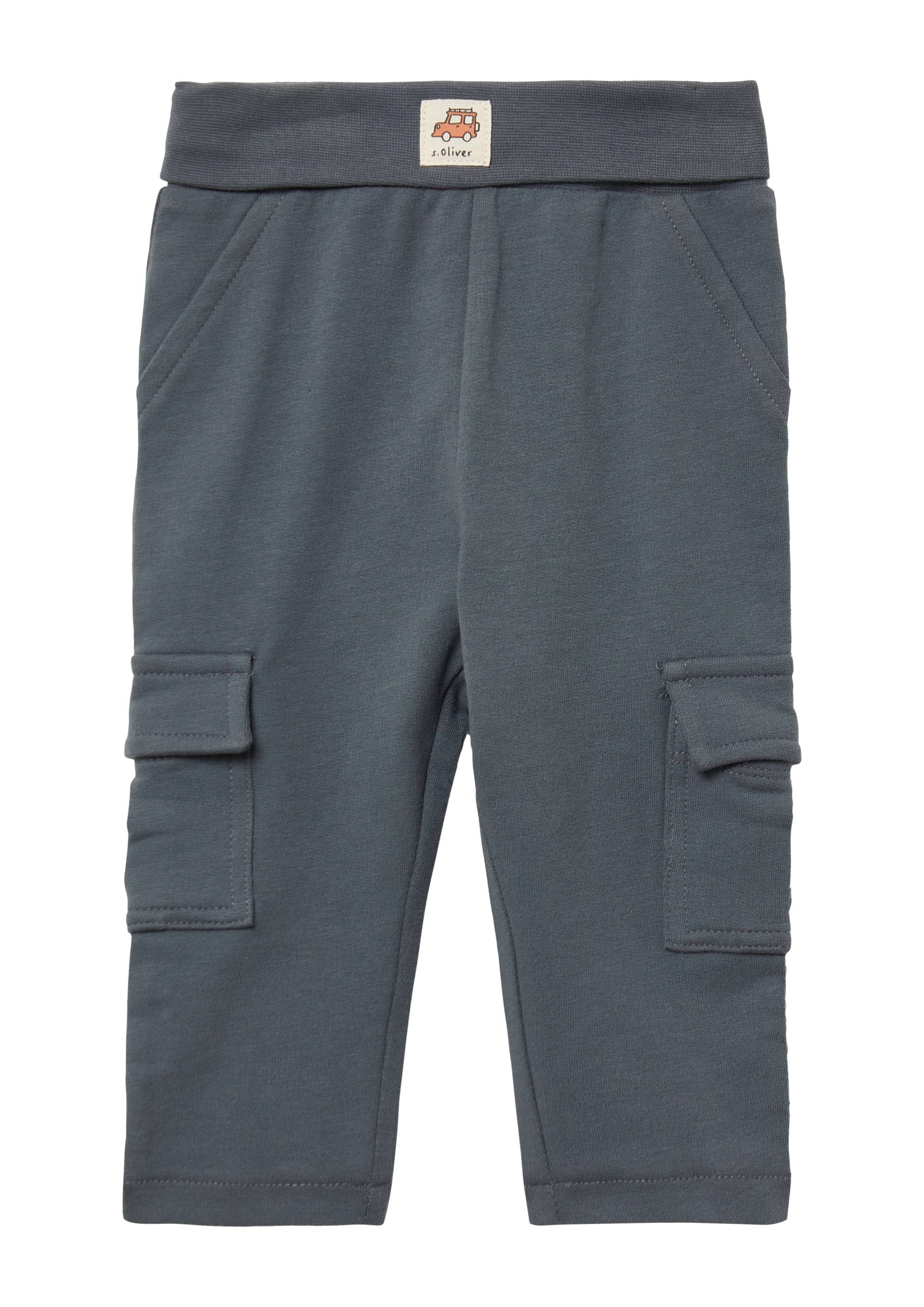 s.Oliver - Leichte Sweathose mit Umschlag und Cargotaschen, Babys, grau s.Oliver - Leichte Sweathose mit Umschlag und Cargotaschen, Babys, grau von s.Oliver