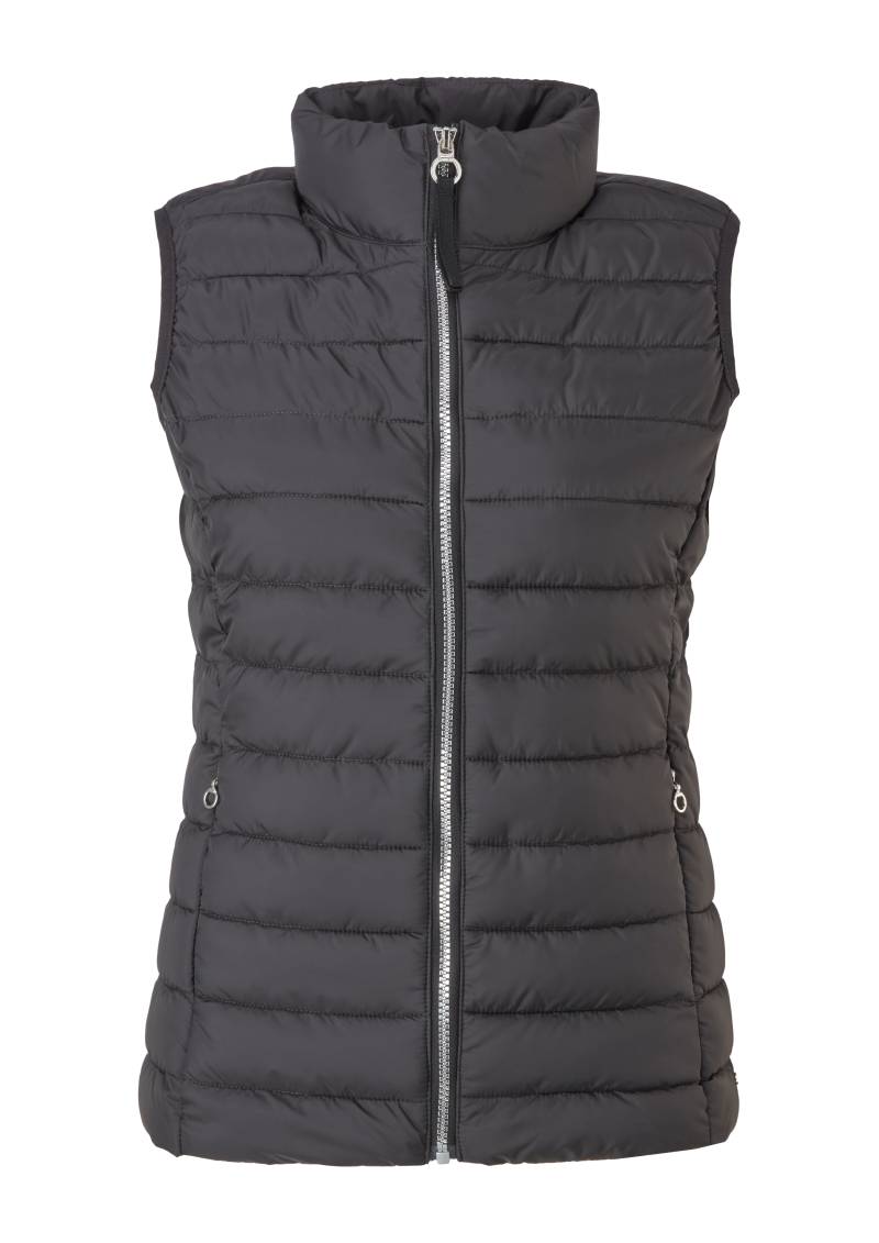 s.Oliver - Leichte Weste mit Steppung und Stehkragen, Damen, schwarz von s.Oliver