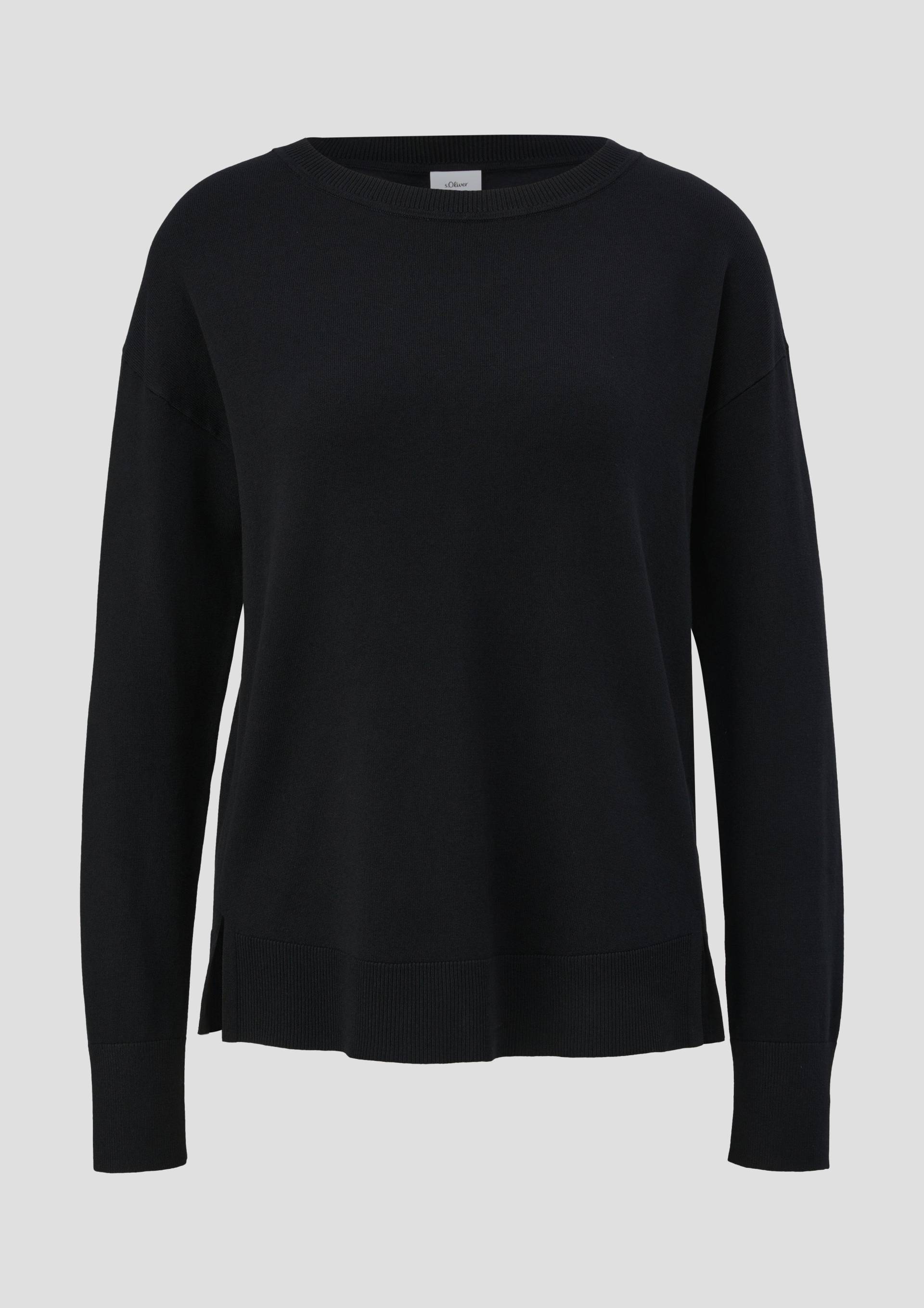 s.Oliver - Leichter Pullover aus Viskosemix, Damen, schwarz von s.Oliver