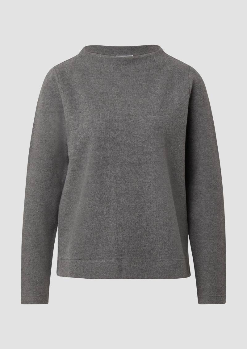 s.Oliver - Weiches Sweatshirt mit Stehkragen, Damen, grau von s.Oliver