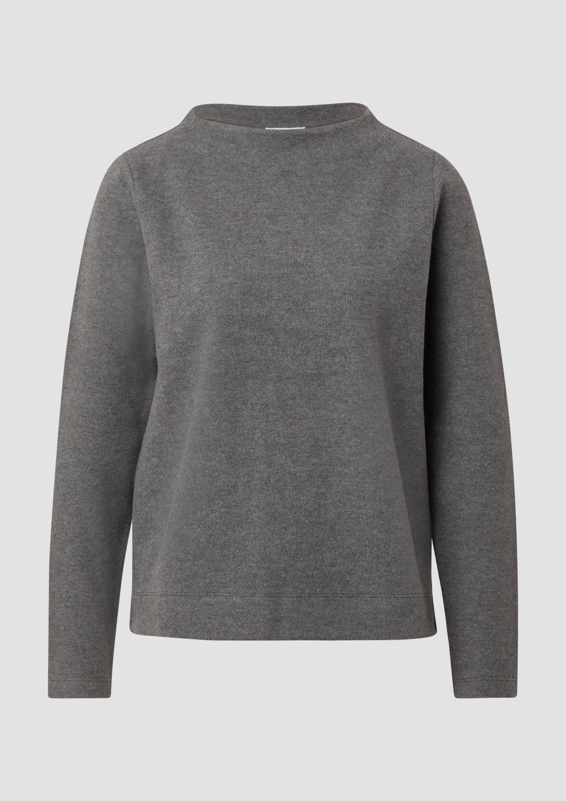 s.Oliver - Weiches Sweatshirt mit Stehkragen, Damen, grau von s.Oliver