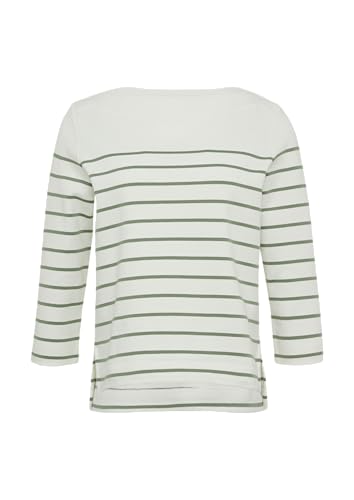 s.Oliver Geringeltes Sweatshirt mit U-Boot-Ausschnitt hellgrün 46 von s.Oliver