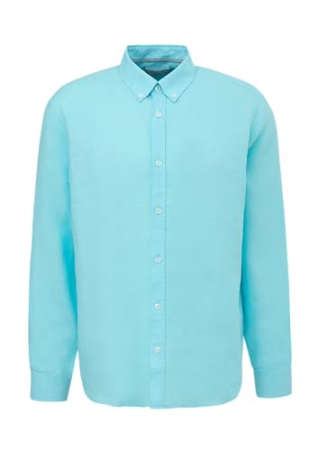 s.Oliver Leinenhemd mit Button-Down-Kragen türkis XL von s.Oliver