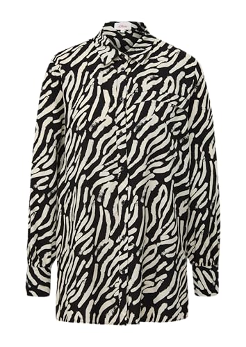 Longbluse aus Reiner Viskose schwarz 38 von s.Oliver