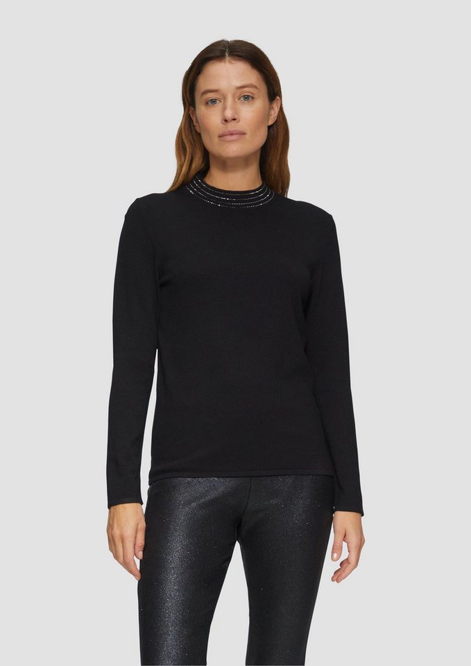 s.Oliver Longpullover Strickpullover Feinstrickpullover aus Viskosemix von s.Oliver