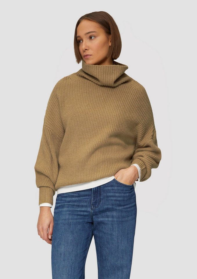s.Oliver Longpullover Strickpullover Oversized Pullover mit Rollkragen (1-tlg) von s.Oliver