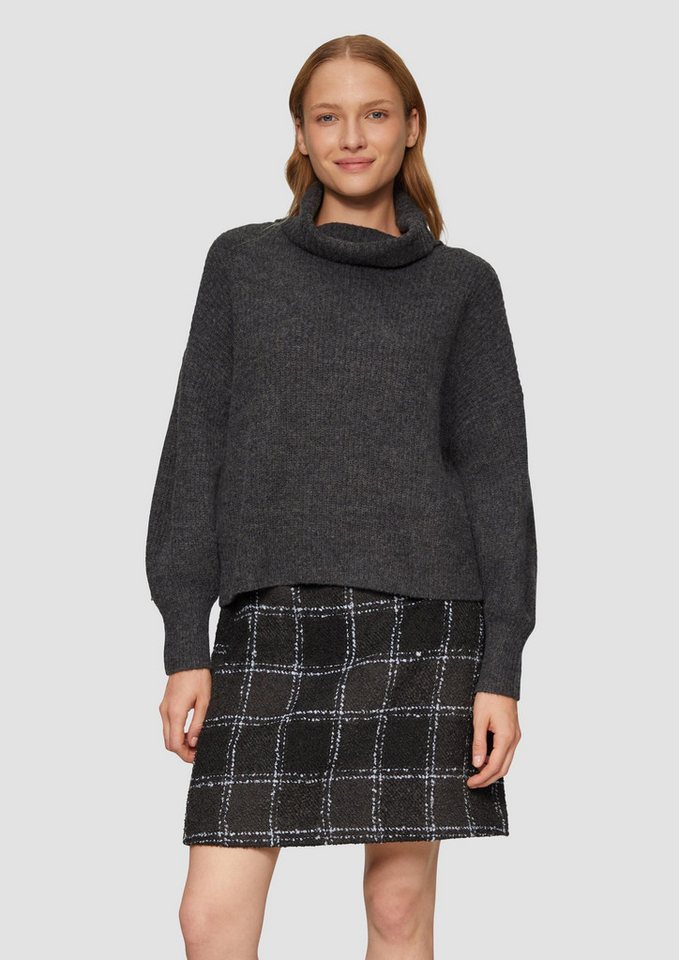s.Oliver Longpullover Strickpullover Oversized Pullover mit Rollkragen (1-tlg) von s.Oliver