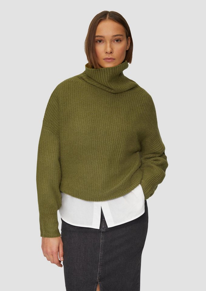 s.Oliver Longpullover Strickpullover Oversized Pullover mit Rollkragen (1-tlg) von s.Oliver