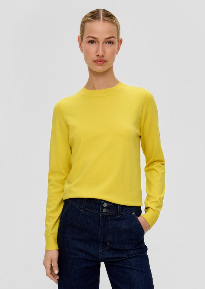 s.Oliver Longpullover Strickpullover Pullover aus Viskosemix von s.Oliver