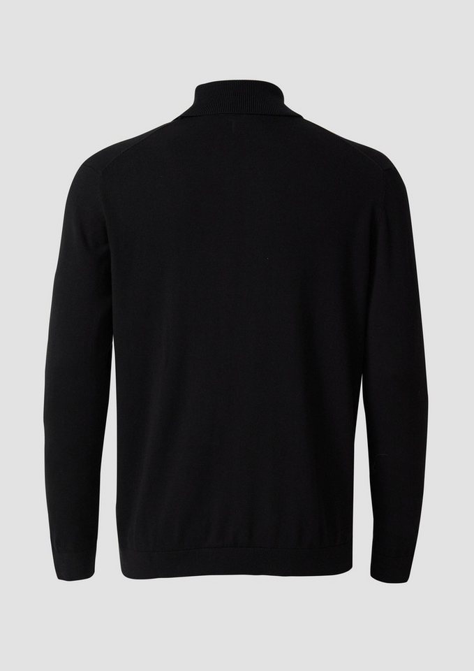 s.Oliver Longpullover Strickpullover Rollkragenpullover aus reiner Baumwolle von s.Oliver