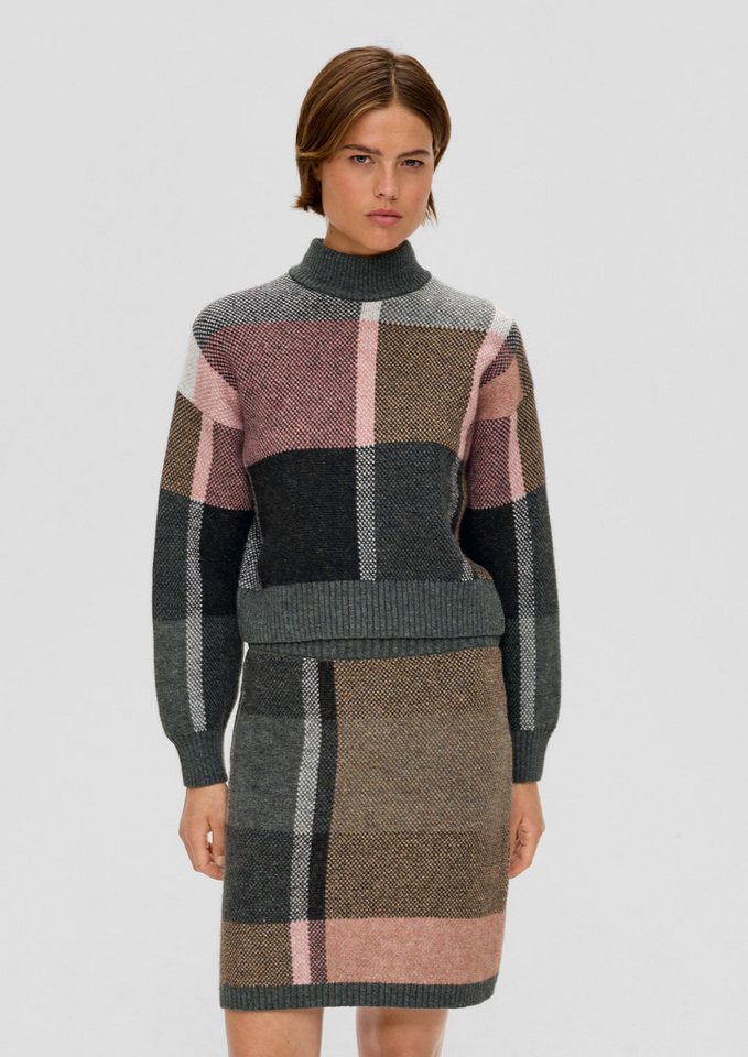 s.Oliver Longpullover Strickpullover Strickpullover aus Wollmix von s.Oliver