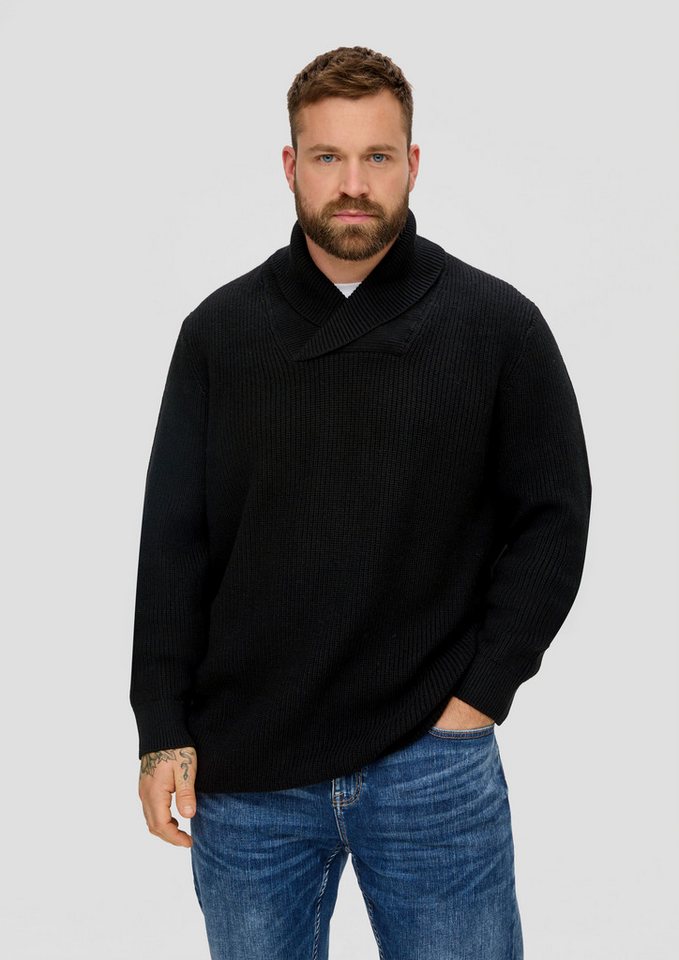 s.Oliver Longpullover Strickpullover Strickpullover aus Wollmix (1-tlg) von s.Oliver