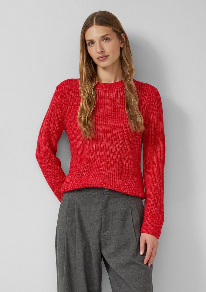 s.Oliver Longpullover Strickpullover Strickpullover aus Wollmix von s.Oliver