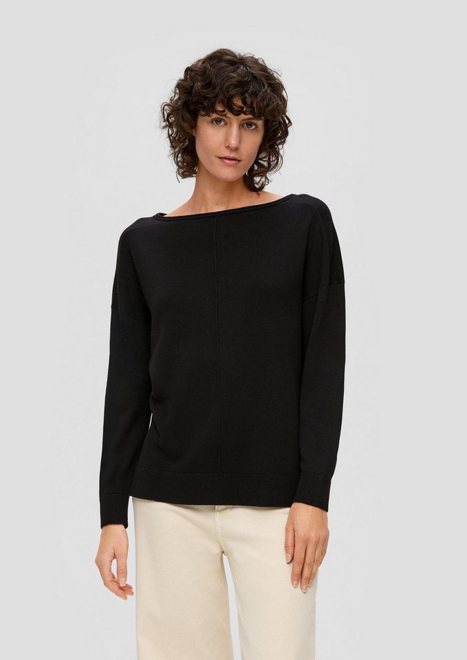 s.Oliver Longpullover Strickpullover Strickpullover im Loose Fit (1-tlg) von s.Oliver