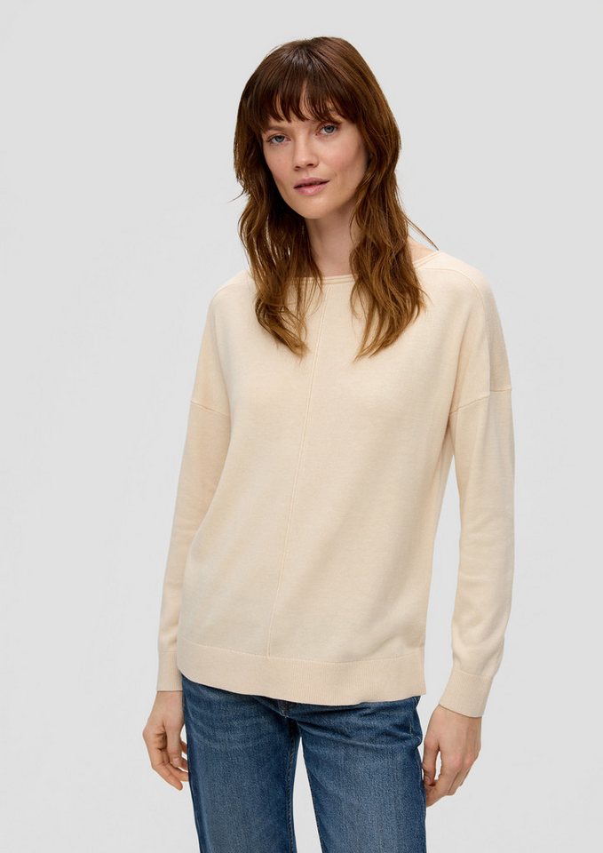 s.Oliver Longpullover Strickpullover Strickpullover im Loose Fit von s.Oliver
