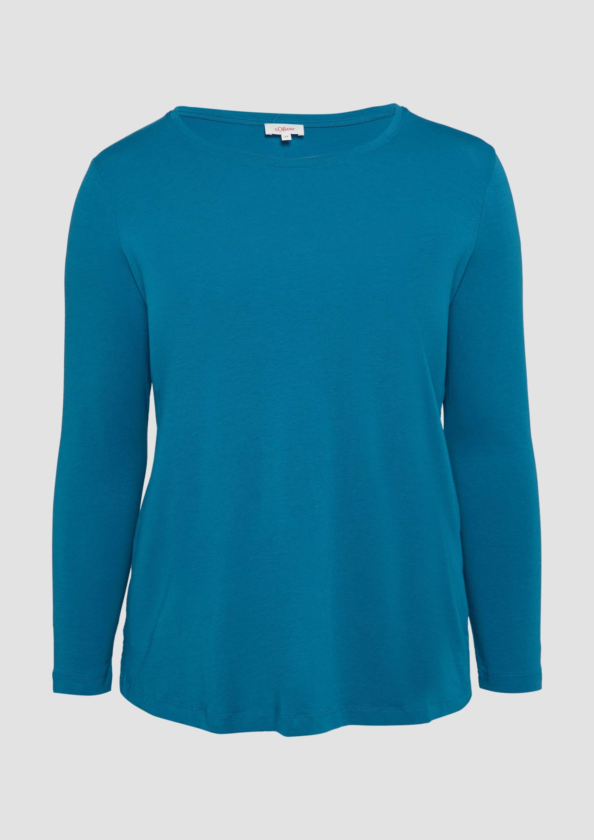 s.Oliver - Longsleeve aus Baumwollmix, Damen, Blau s.Oliver - Longsleeve aus Baumwollmix, Damen, Blau von s.Oliver