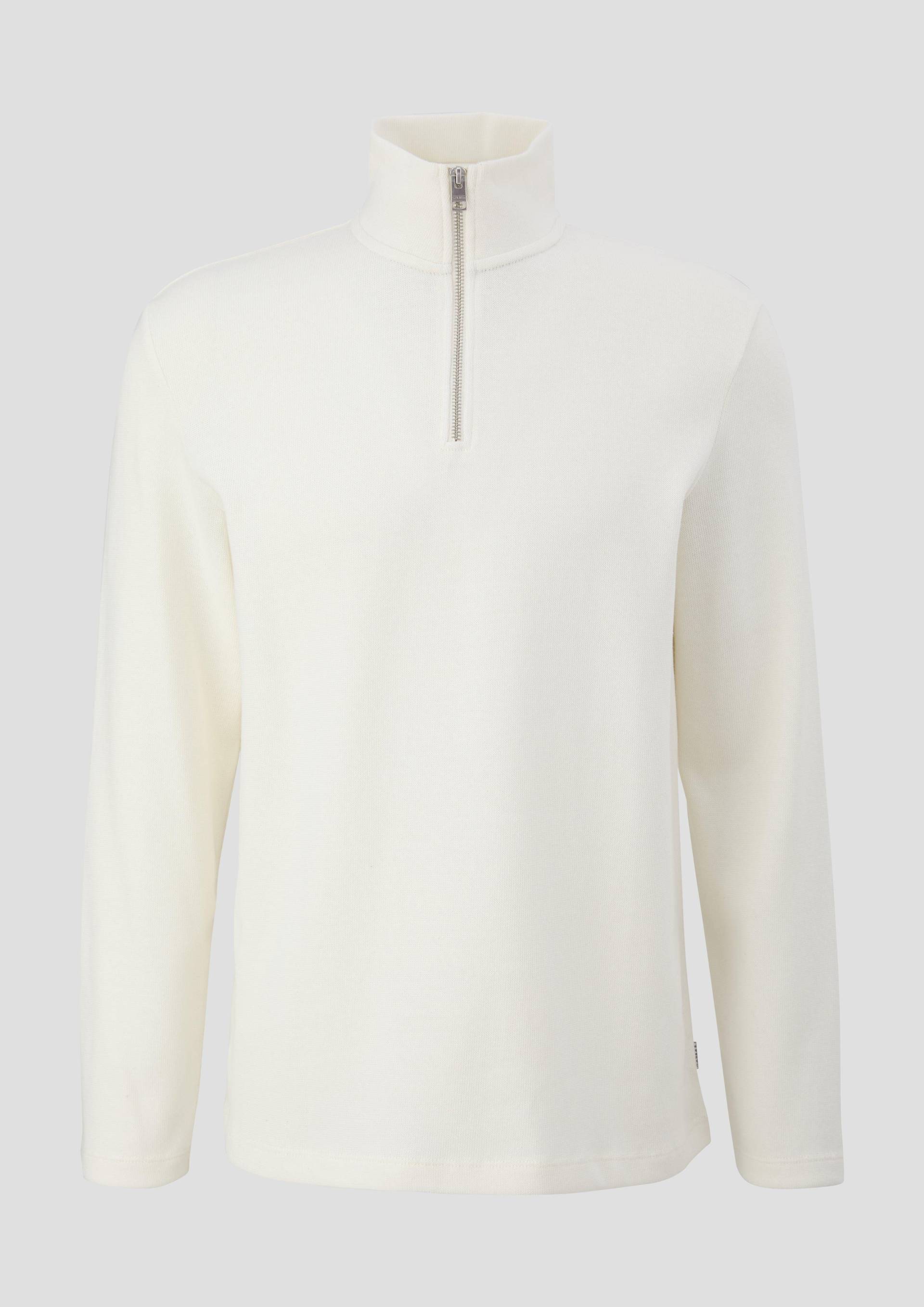 s.Oliver - Longsleeve aus Baumwollmix, Herren, creme von s.Oliver