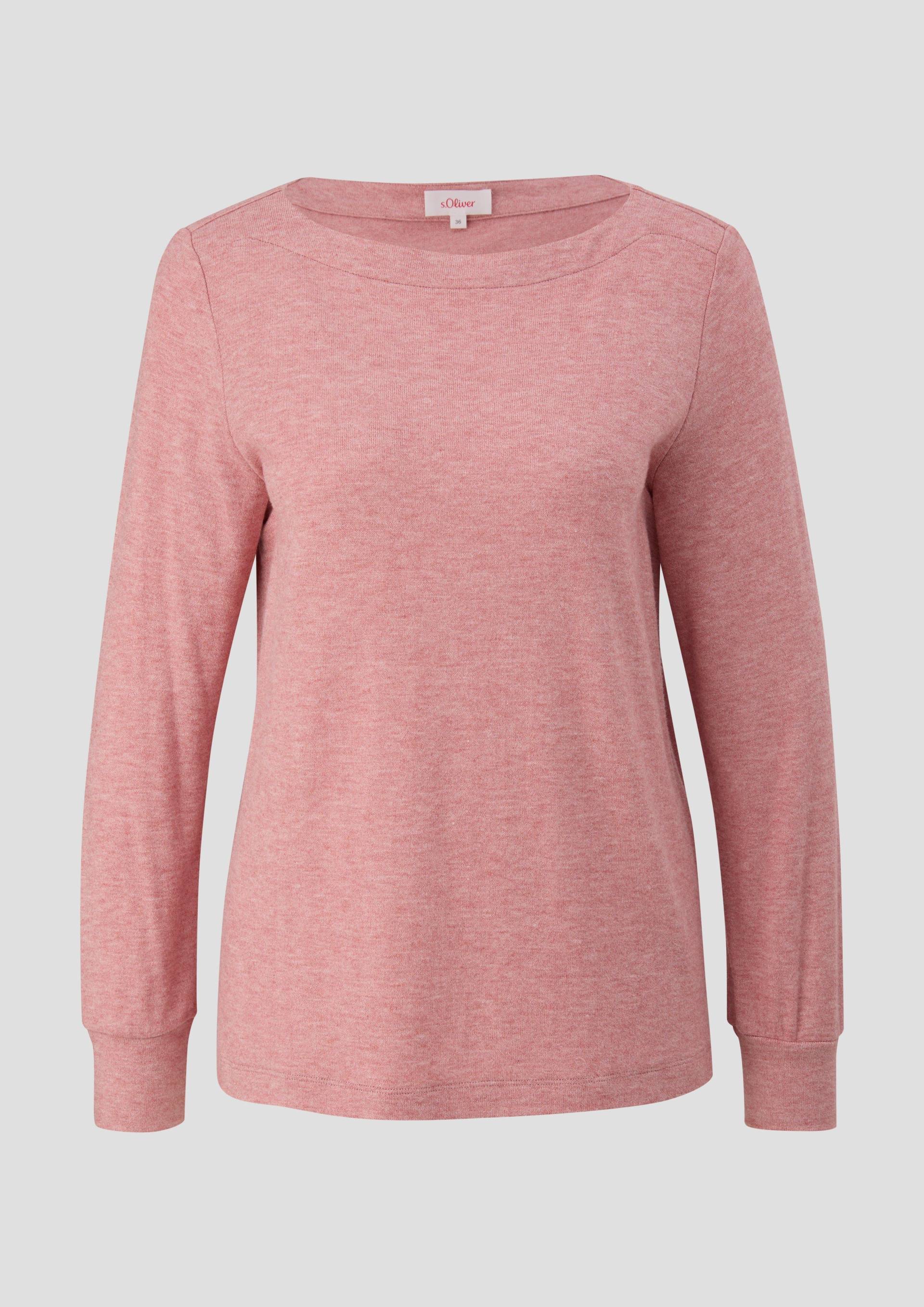 s.Oliver - Longsleeve aus Viskosemix, Damen, Orange von s.Oliver