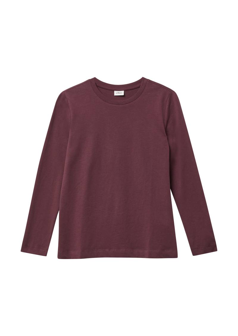 s.Oliver - Longsleeve im Loose Fit mit großem Rückenprint, Mädchen, rot von s.Oliver