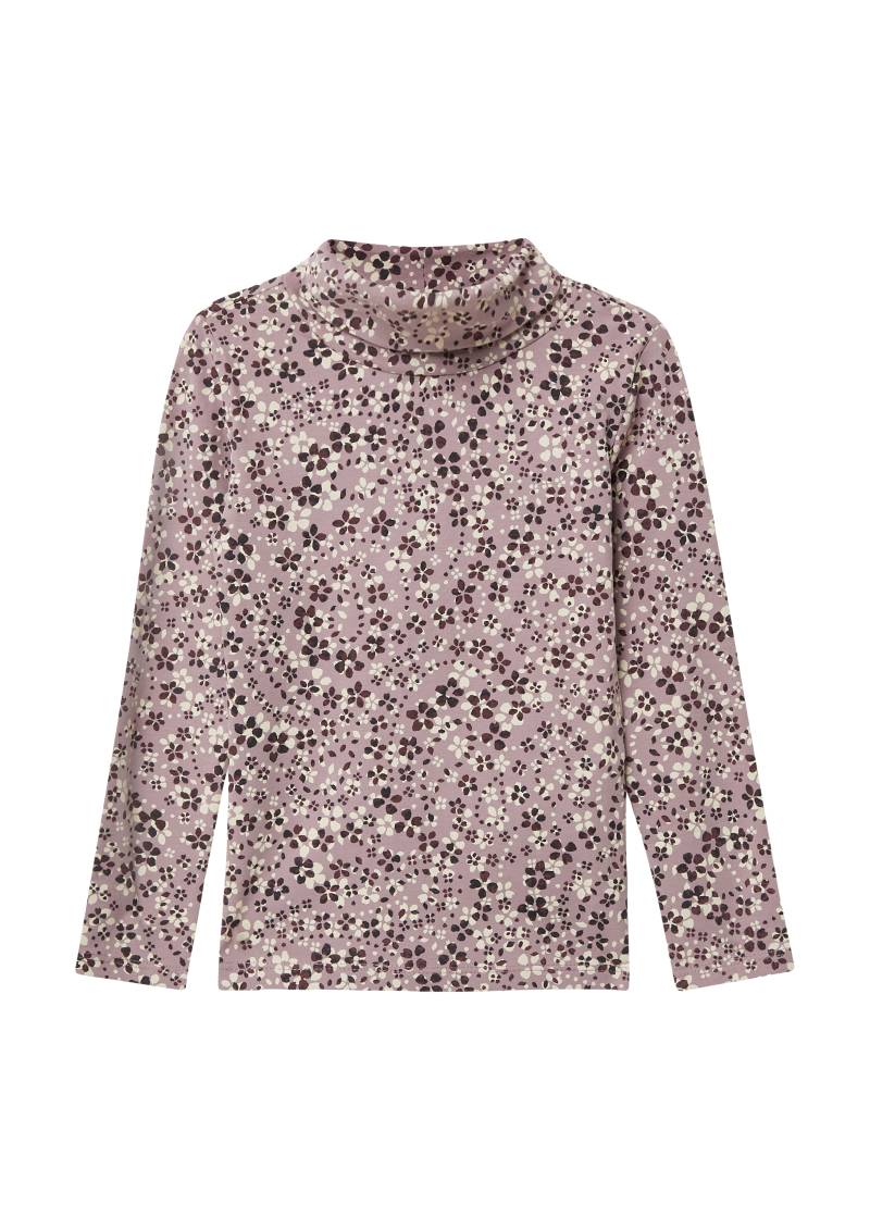 s.Oliver - Longsleeve im Slim Fit mit All-over-Print und Rollkragen, Kinder, pink|mehrfarbig von s.Oliver